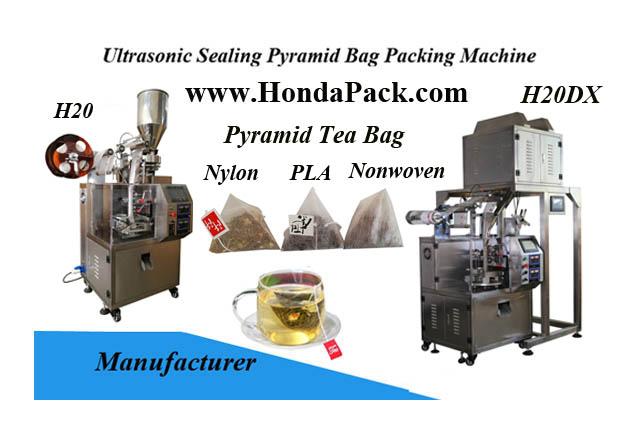 تصویر  Pyramid tea bag packing machine with outer envelope