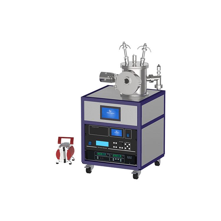 تصویر  Desktop type double target Vacuum magnetron sputtering coater(DC500W RF500W)