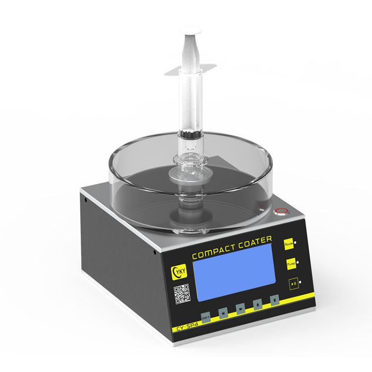تصویر  Small transparent acrylic rotary coating instrument with glue drop hole