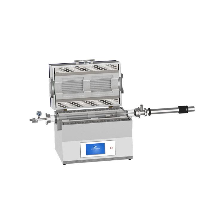 تصویر  Double temperature tube furnace with magnetic push rod