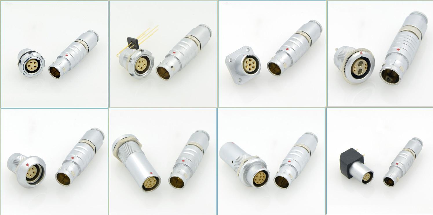 تصویر  IP40 Metallic Push-pull Connector