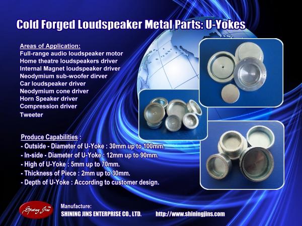 تصویر  OEM & ODM Customization Speaker Parts T-Yokes and Washers Made in Taiwan