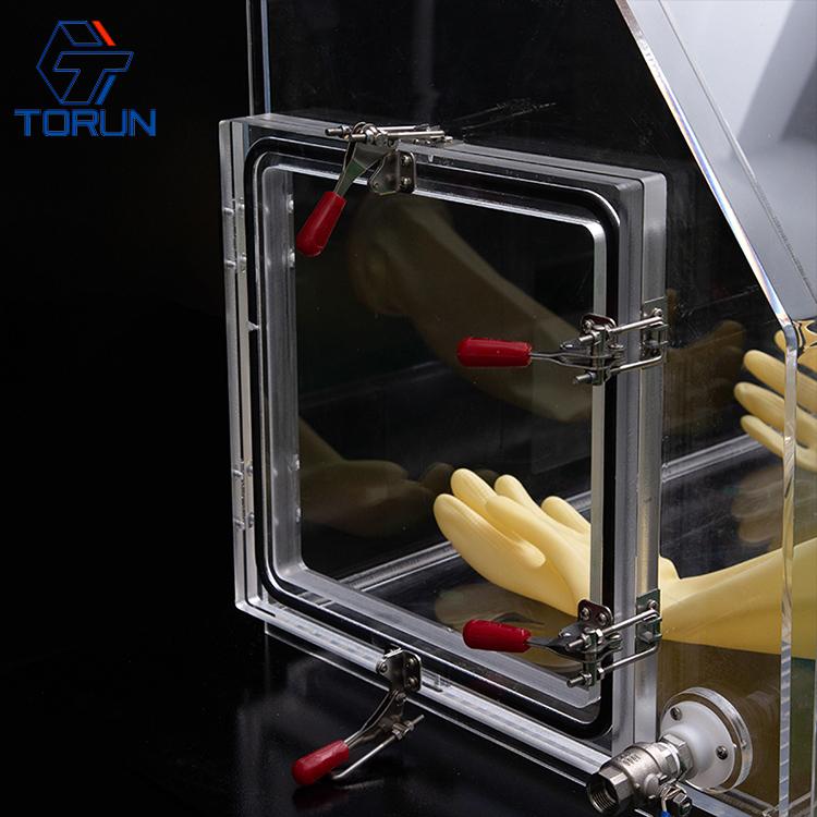 تصویر  Laboratory Equipment acrylic Chemical experiment Operation glove box plexiglass for moisture-sensitive materials