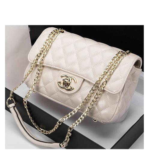 Picture of Leather Fashion Women's Bag New Trend Line Diamond Chain Bag Small Fragrance Style Shoulder Messenger Bag
