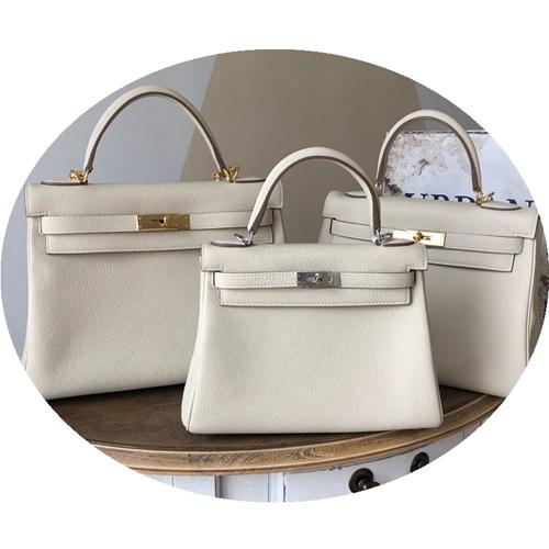 Picture of Litchi Pattern Togo Leather One Shoulder Messenger Kelly Bag Leather 25 28 32 Hand-Held Genuine Leather Women's Bag Lock Kelly