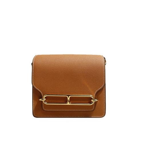 Picture of Net red palm pattern cowhide pig nose bag mini Kangkang bag 19/23cm goat leather shoulder messenger bag
