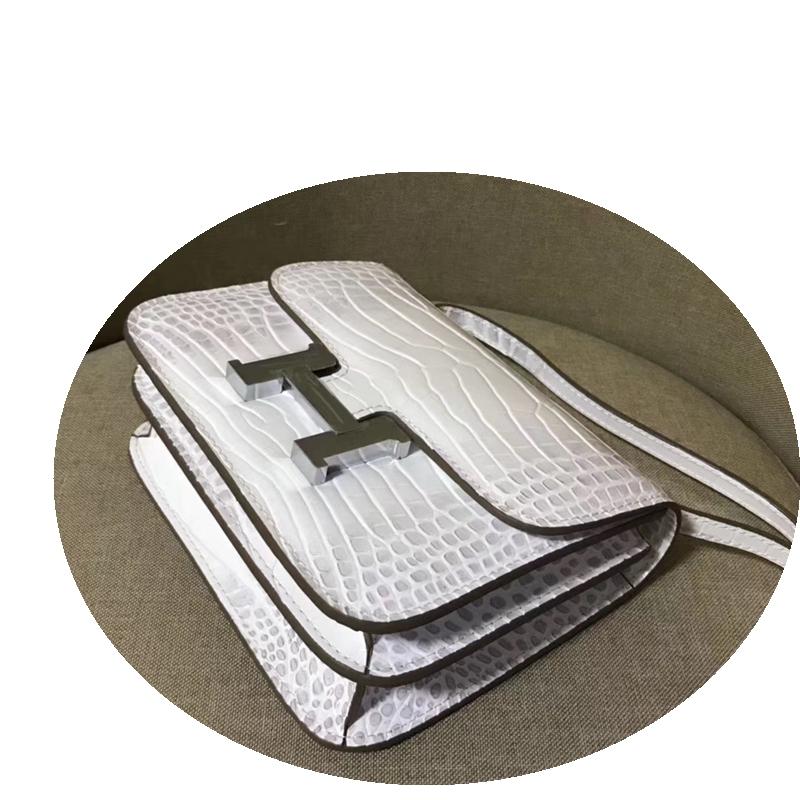 Picture of Bags 2022 New Trendy Thai Crocodile Leather Women's Bag Banquet Youth Leather Small Shoulder Messenger Bag