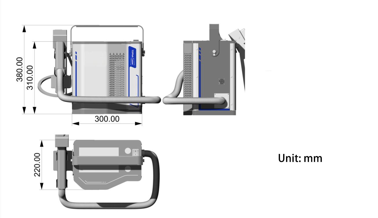 تصویر  TOPTEK LASER 20W Portable Mini Laser Marking Machine