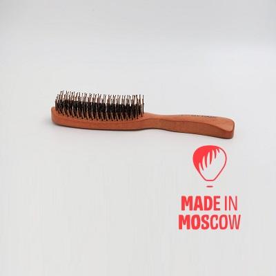 تصویر  برس موی چوبی "Shine Brush"، ILMH، + جعبه هدیه