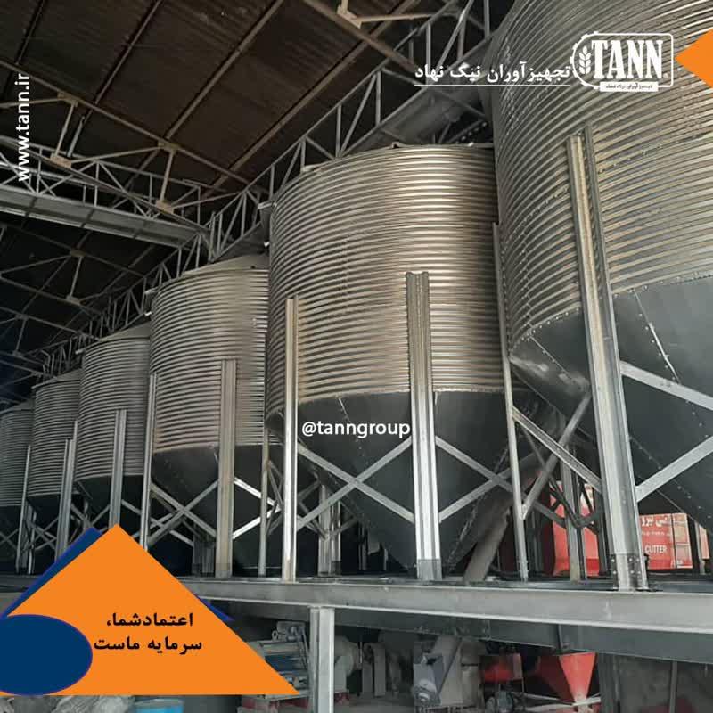 تصویر  سیلوهای گالوانیزه مرغداری