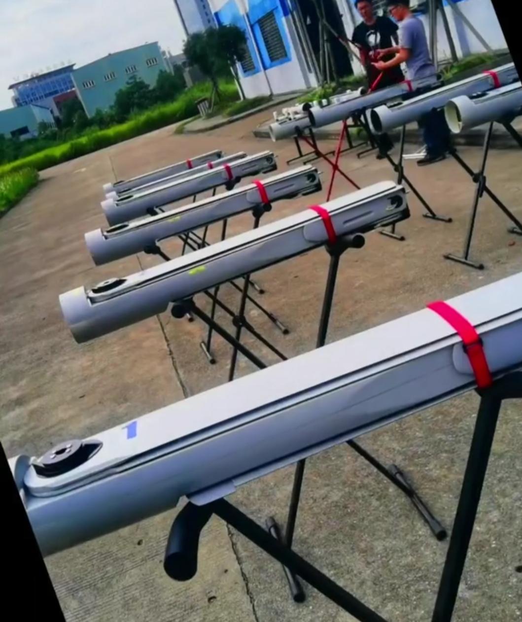 تصویر  Inudustrial folded wing aircraft foldable drones