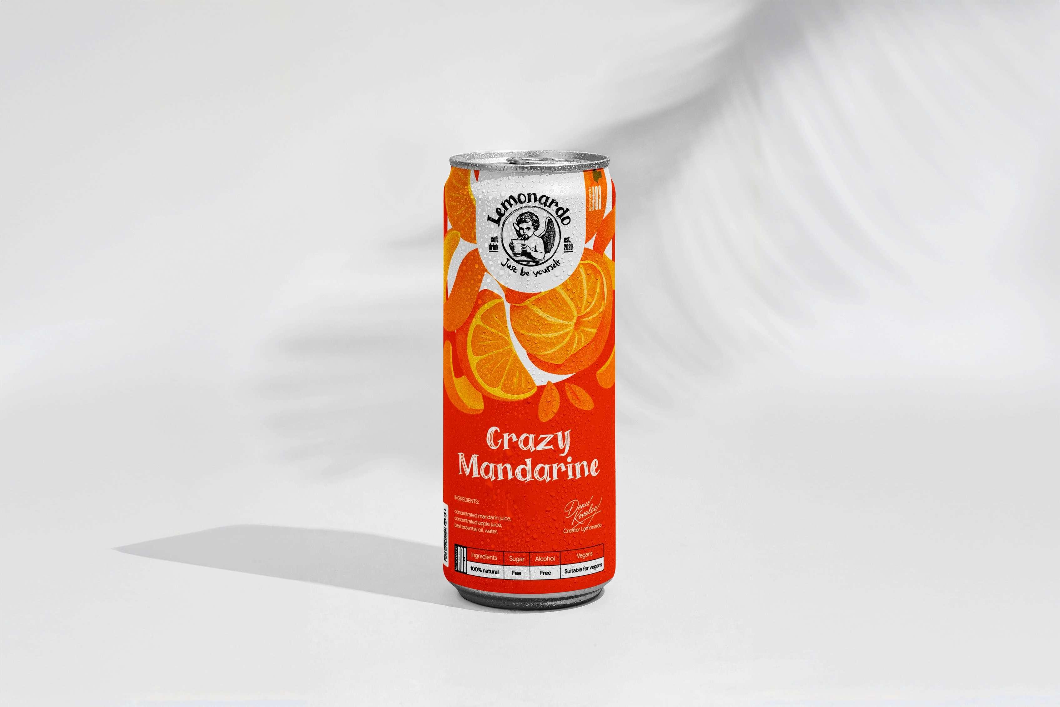 تصویر  لیموناد ماندارین با ریحان لموناردو Lemonardo Crazy Mandarine