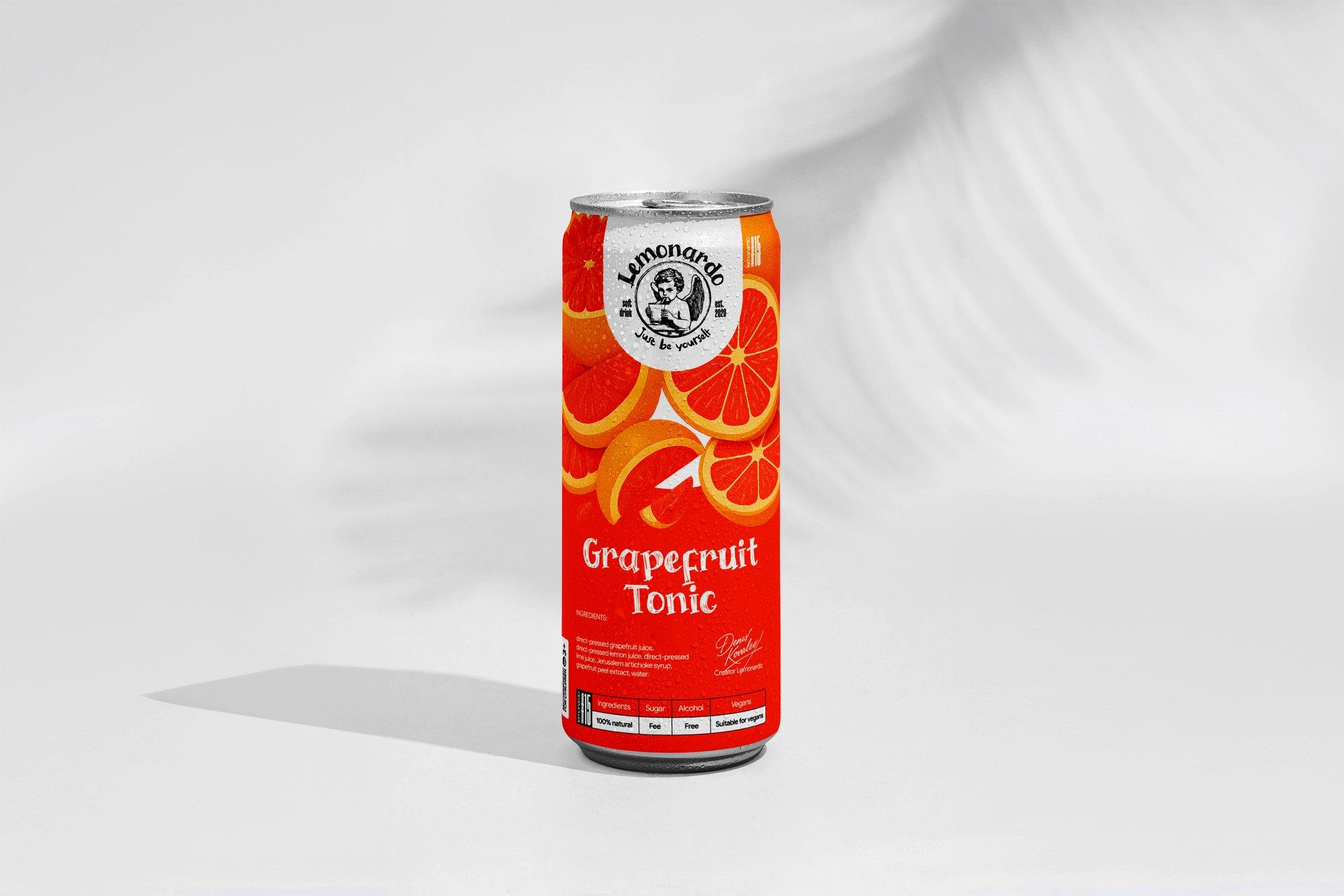 تصویر  تونیک گریپ فروت لموناردو Lemonardo Grapefruit Tonic